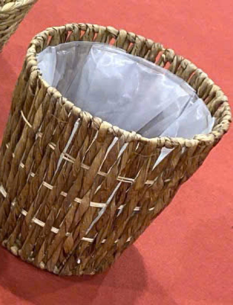 Open-Weave Hyacinth Bin