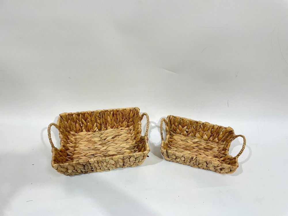 Handled Hyacinth Tray
