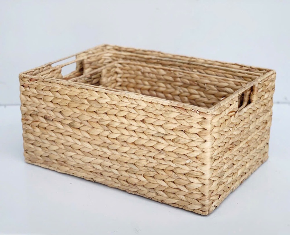 Rectangular Hyacinth Basket