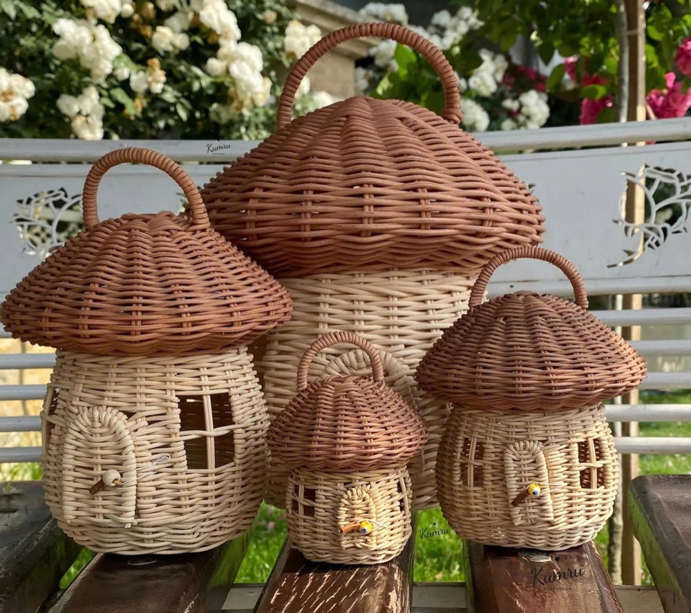 Mushroom House Basket