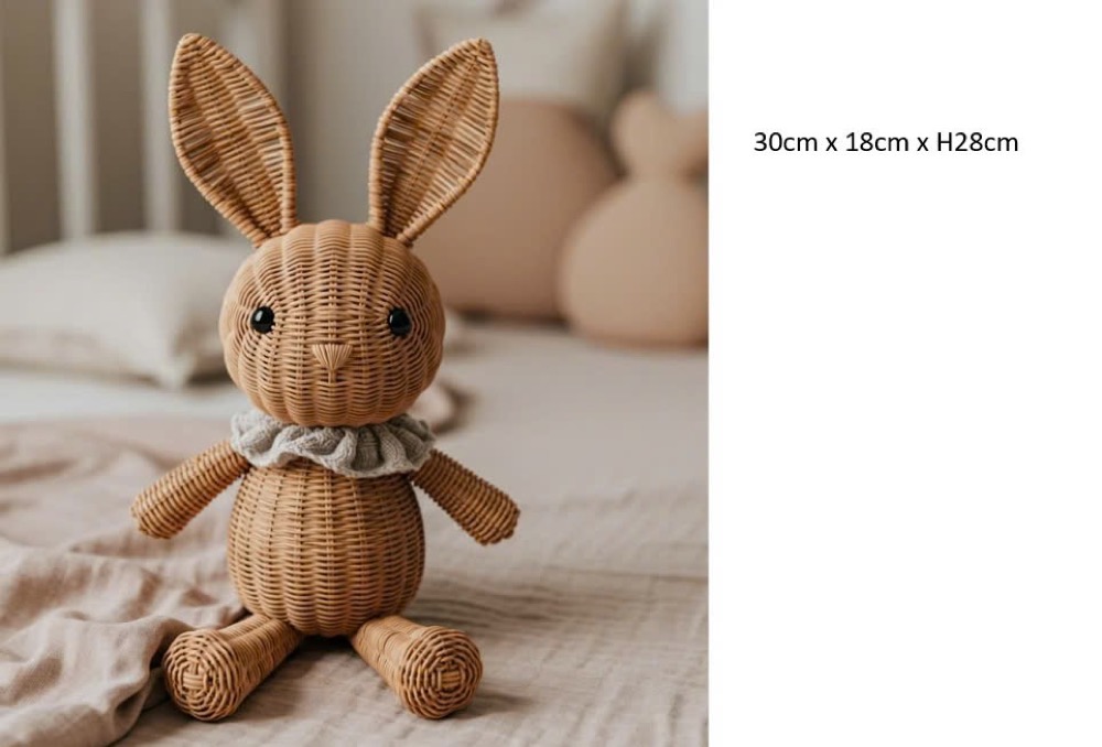 Rattan Rabbit Basket