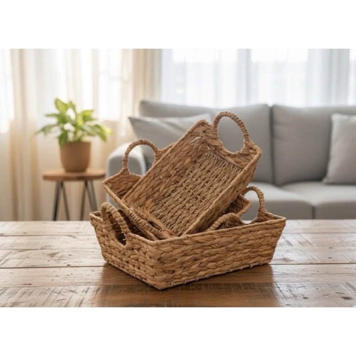 Water Hyacinth Basket Set