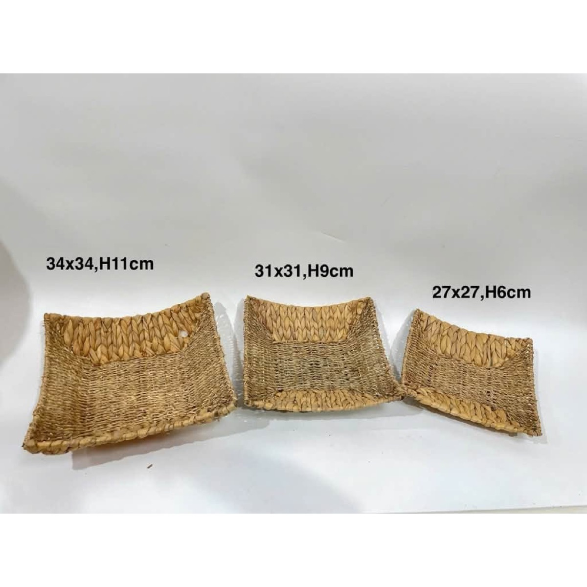 Water Hyacinth Tray Set